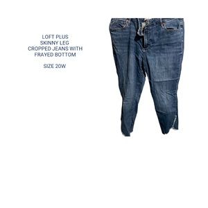 Loft plus cropped skinny Jean